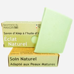 Savon d’Alep à l’huile d’Argan, Soin 100% Éclat Naturel