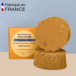 Shampoing Sans Sulfate à l’huile d’Argan et Rhassoul, Solide et 100% artisanal