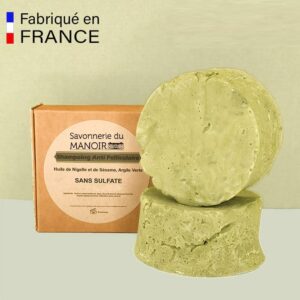 Shampoing anti pellicule à l’Huile de Nigelle et l’Argile Verte, Solide et 100% artisanal